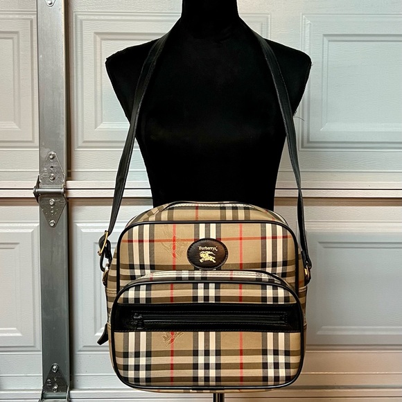Burberry Handbags - 100% AUTHENTIC Burberrys Check Messenger Bag